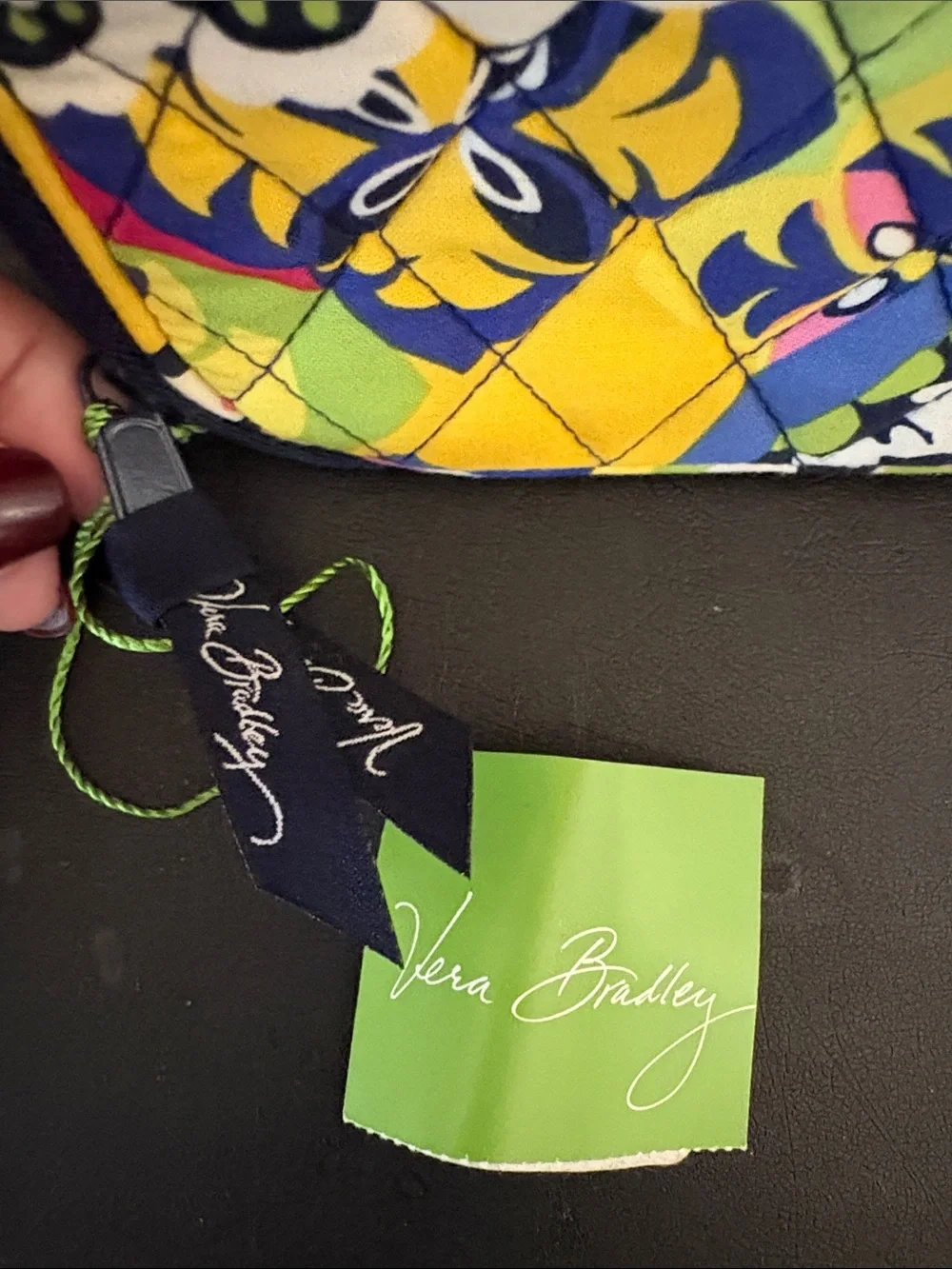 Vera Bradley Multicolor Large Blush & Brush Quilted Cosmetic Bag - Rio